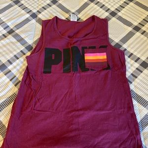 Pink cut off t shirt
